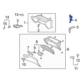 Acura OE - Glove Box Support