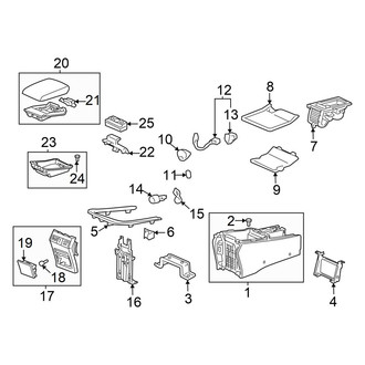 Acura OE - Rear Console (Console & Trim)