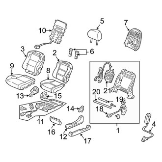 Acura OE - Seats & Tracks - Front Seat Components