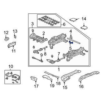 Acura OE - Front Left Lower Seat Adjuster Cap