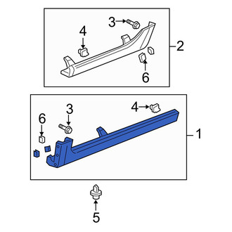Acura OE - Front Right Rocker Panel Guard