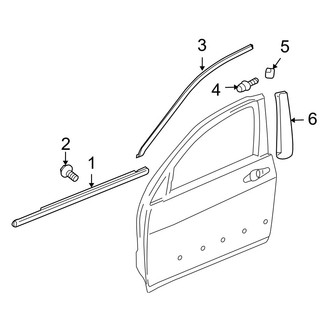 Acura OE - Front Door - Exterior Trim
