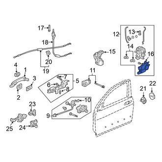 Acura OE - Front Left Door Lock Actuator Motor