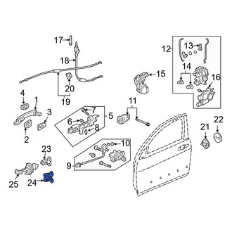 Acura OE - Front Right Lower Door Hinge