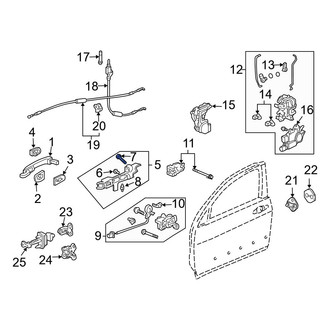 Acura OE - Front Left Outer Exterior Door Handle Grommet