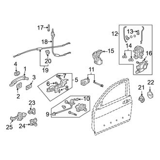 Acura OE - Front Door - Lock & Hardware