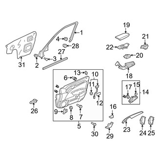 Acura OE - Front Door - Interior Trim