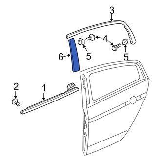 Acura OE - Rear Left Door Applique