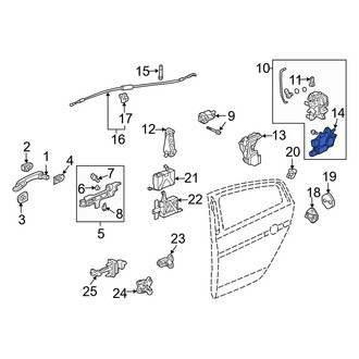 Acura OE - Rear Right Door Lock Actuator Motor
