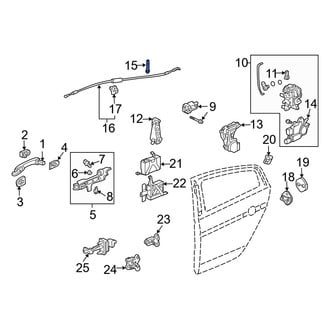 Acura OE - Front Door Lock Knob