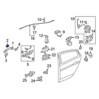 Acura OE - Front Left Outer Exterior Door Handle Cover
