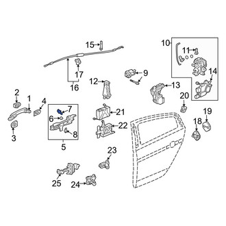 Acura OE - Rear Outer Exterior Door Handle Grommet