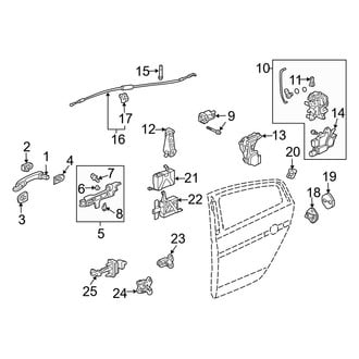 Acura OE - Rear Door - Lock & Hardware
