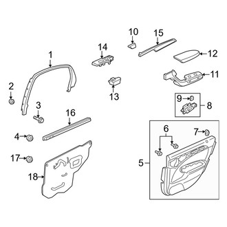 Acura OE - Rear Door - Interior Trim
