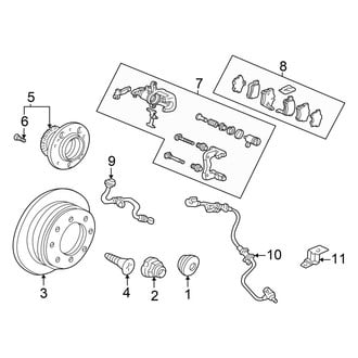 Acura OE - Rear Suspension - Brake Components