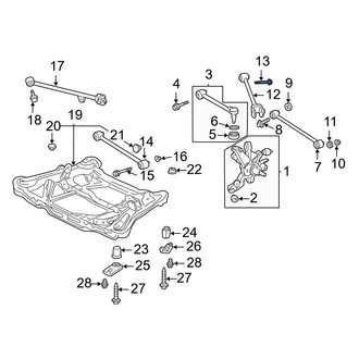 Acura OE - Suspension Trailing Arm Bolt