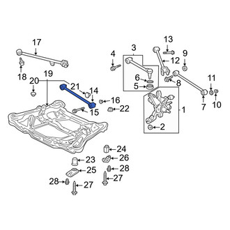 Acura OE - Front Left Lower Suspension Control Arm