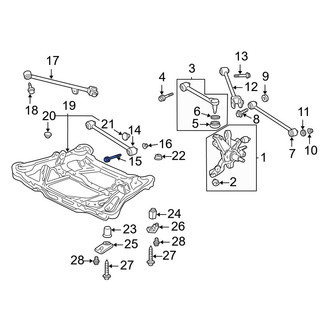 Acura OE - Front Lower Forward Suspension Control Arm Bolt