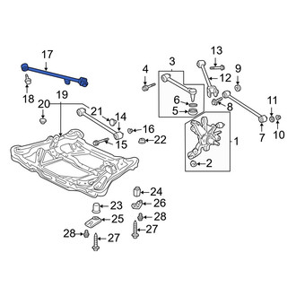 Acura OE - Rear Left Suspension Trailing Arm