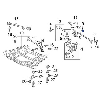 Acura OE - Rear Alignment Camber Adjusting Eccentric