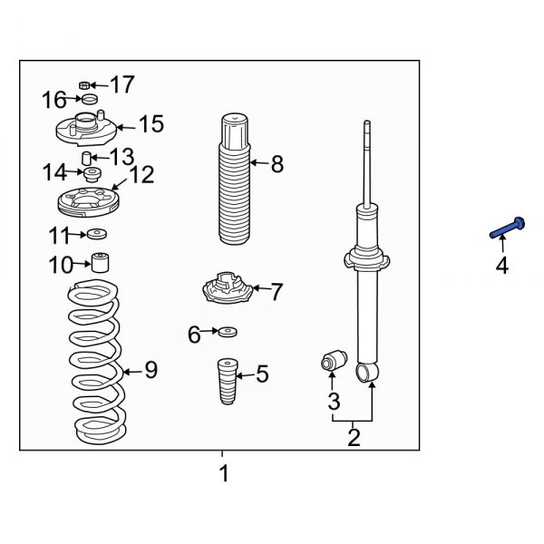 Suspension Strut Bolt