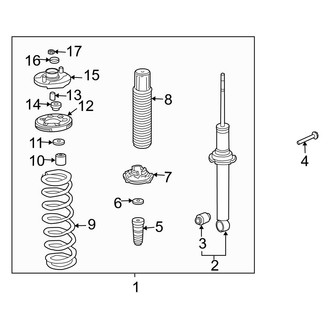 Acura OE - Rear Suspension - Struts & Components