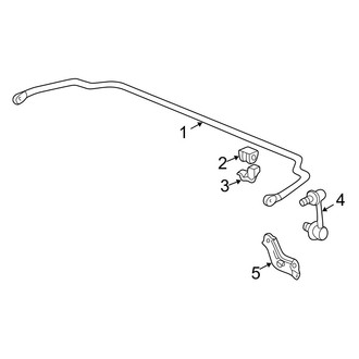 Acura OE - Rear Suspension - Stabilizer Bar & Components (Base)