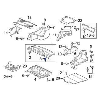 Acura OE - Rear Door Interior Trim Panel Retainer