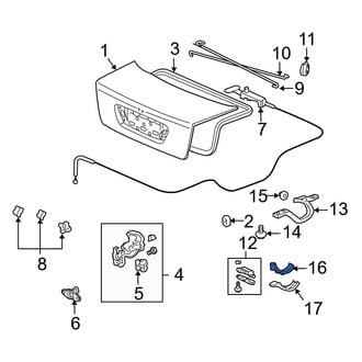 Acura OE - Left Upper Deck Lid Hinge Cap