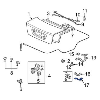 Acura OE - Left Lower Deck Lid Hinge Cap