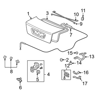 Acura OE - Trunk Lid - Lid & Components