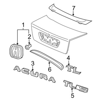 Acura OE - Trunk Lid - Exterior Trim