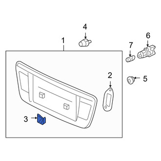 Acura OE - Lower License Plate Light Panel Nut