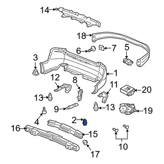 Acura OE - Front Bumper Cover Retainer