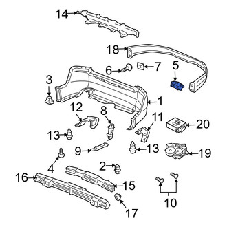 Acura OE - Rear Right Bumper Cover Bracket