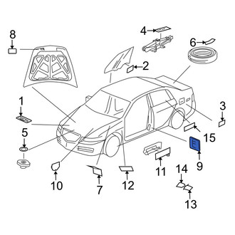 Acura OE - Air Bag Information Label