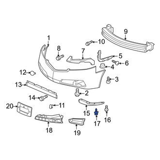 Acura OE - Radiator Support Access Cover Clip