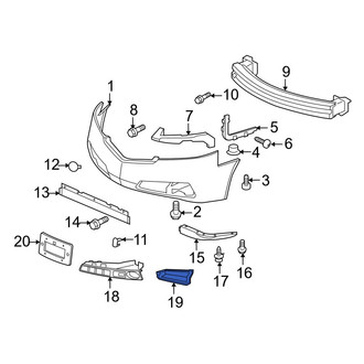 Acura OE - Front Left Fog Light Housing