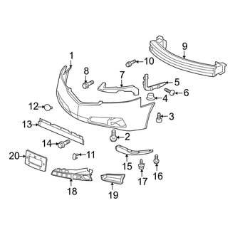 Acura OE - Front Bumper - Bumper & Components
