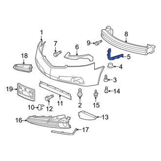 Acura OE - Right Inner Bumper Cover Bracket