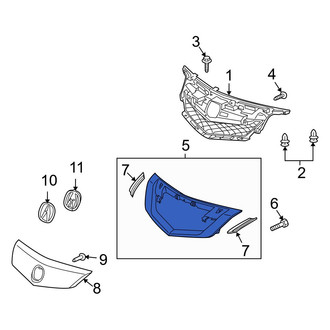 Acura OE - Front Upper Grille Molding