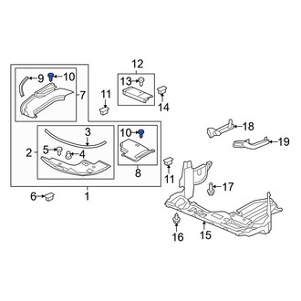 Acura OE - Valance Panel Clip