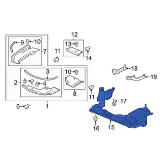 Acura OE - Front Radiator Support Splash Shield