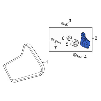 Acura OE - Accessory Drive Belt Tensioner Assembly
