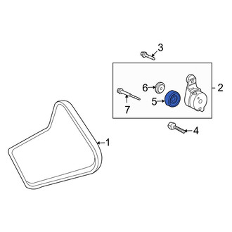 Acura OE - Accessory Drive Belt Tensioner Pulley