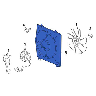 Acura OE - A/C Condenser Fan Shroud
