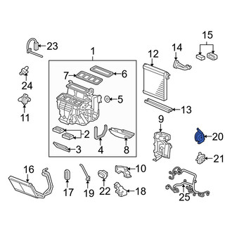 Acura OE - Right HVAC Air Inlet Door Actuator