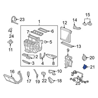 Acura OE - Left HVAC Blend Door Actuator