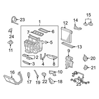 Acura OE - Air Conditioner & Heater - Evaporator Components