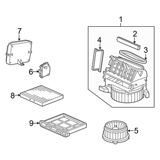 Acura OE - Air Conditioner & Heater - Blower Motor & Fan